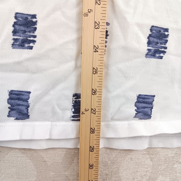 Greg Norman Collection Mens XXL White Blue Print Polo Shirt Honda Classic - Picture 4 of 12